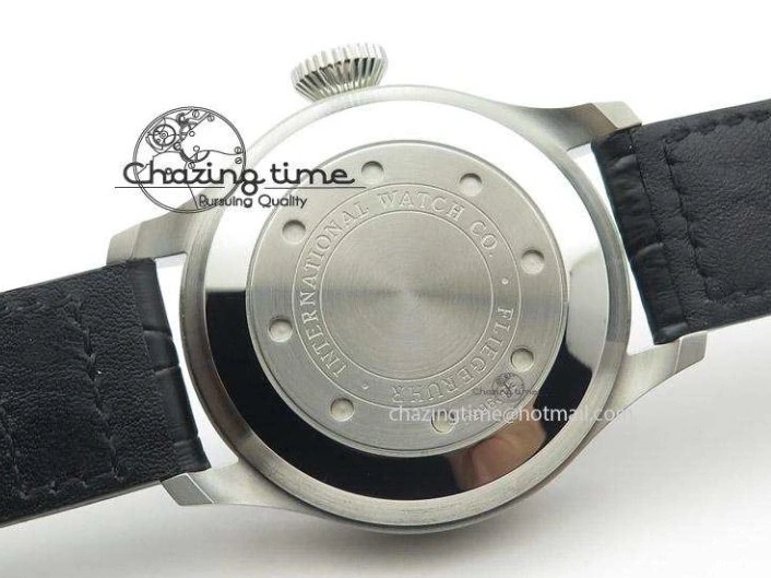 MIROTIME 0219 Timeless Big Pilot Real PR IW500901 ZF 1:1 Best Edition On Black Leather Strap A 7340